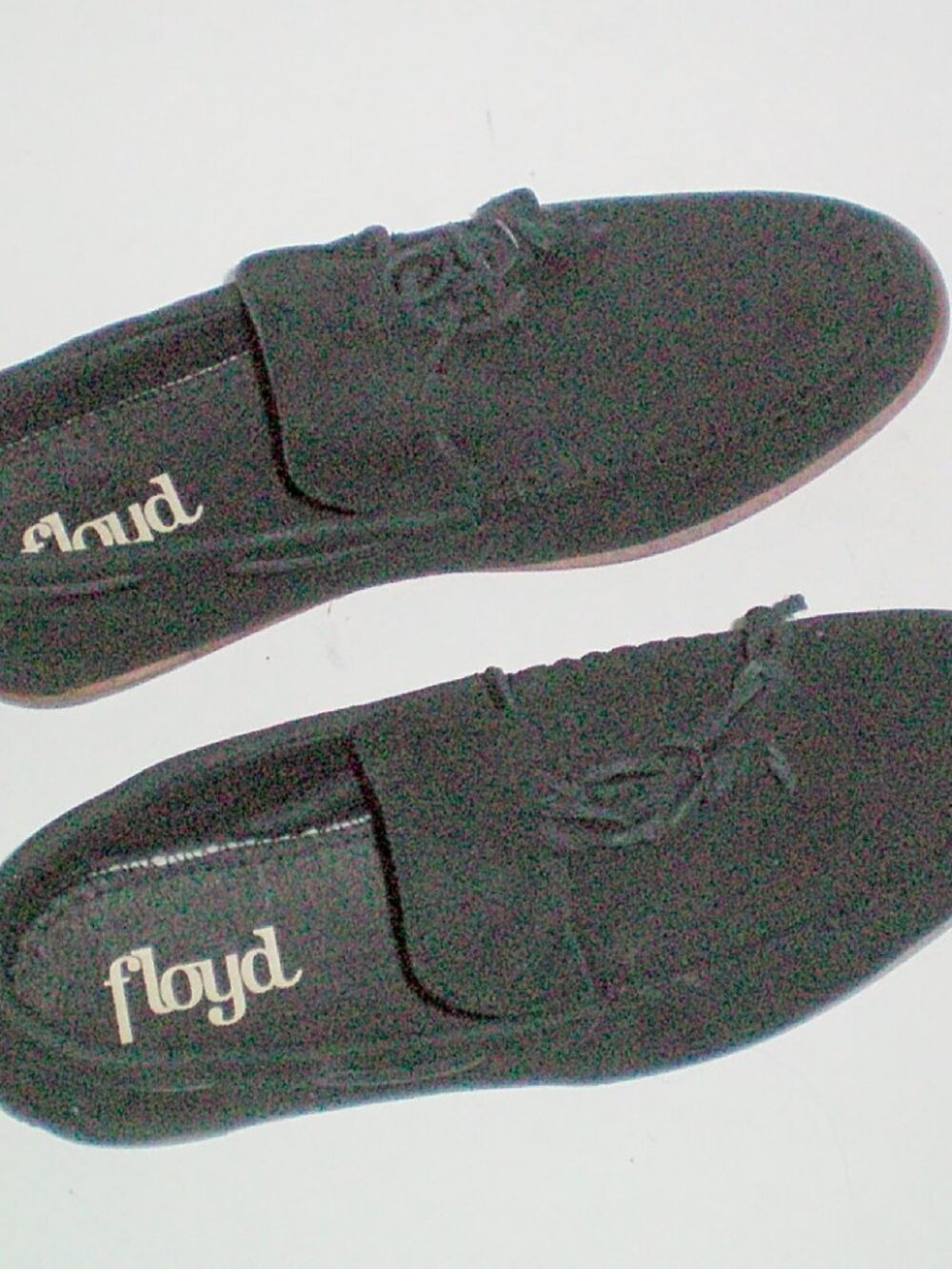 Floyd Mens Black Suede Slip On Driving Shoes Size 42 or US 9